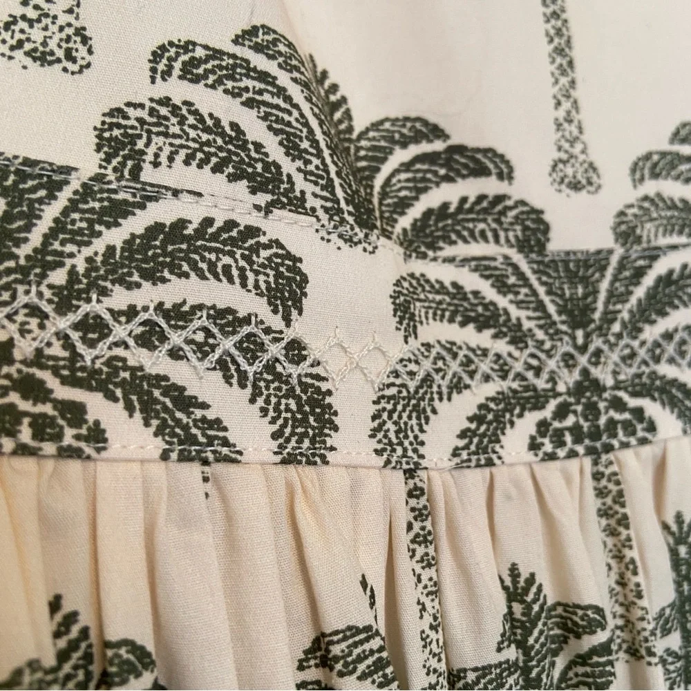 ✨ RARE! Agua Bendita Square Neck Palm Tree Gown - Picture 4 of 15